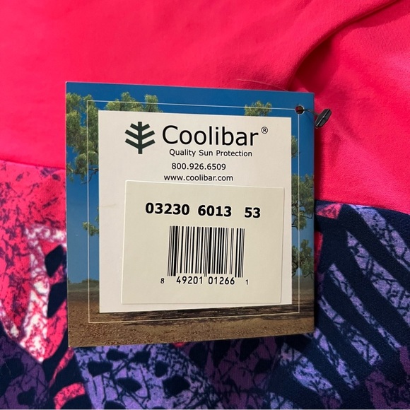 NWT Coolibar UPF 50+ Pink Purple Floral Halter Neck Sun Dress size medium - Picture 6 of 11
